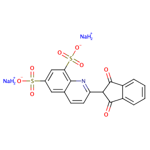 Quinoline Yellow,CAS No. 8004-92-0.