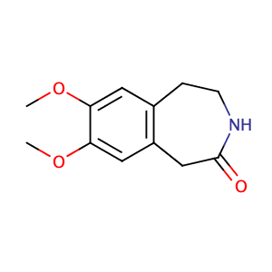 7,8-Dimethoxy-1,3,4,5-tetrahydrobenzo[d]azepin-2-one,CAS No. 20925-64-8.