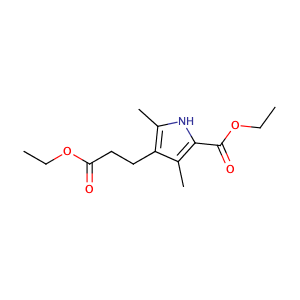 Ethyl 4-(3-ethoxy-3-oxopropyl)-3,5-dimethyl-1H-pyrrole-2-carboxylate,CAS No. 54278-10-3.