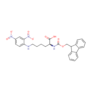 (S)-2-((((9H-Fluoren-9-yl)methoxy)carbonyl)amino)-6-((2,4-dinitrophenyl)amino)hexanoic acid,CAS No. 148083-64-1.