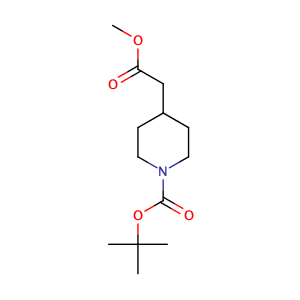 Methyl 1-N-Boc-4-piperidineacetate,CAS No. 175213-46-4.
