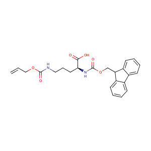 (S)-2-((((9H-Fluoren-9-yl)methoxy)carbonyl)amino)-5-(((allyloxy)carbonyl)amino)pentanoic acid,CAS No. 147290-11-7.
