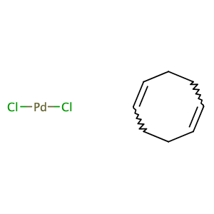 Dichloro(1,5-cyclooctadiene)palladium(II),CAS No. 12107-56-1.