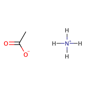 Ammonium acetate,CAS No. 631-61-8.