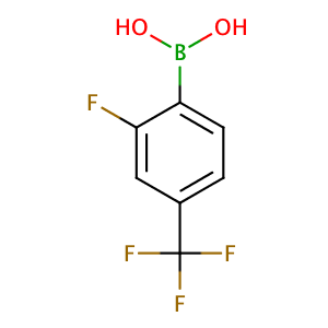 2-Fluoro-4-(trifluoromethyl)phenylboronic acid,CAS No. 503309-11-3.