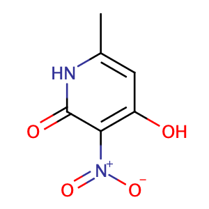 4-Hydroxy-6-methyl-3-nitropyridin-2(1H)-one,CAS No. 4966-90-9.