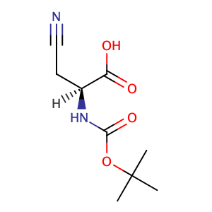 (2S)-2-[(tert-butoxycarbonyl)amino]-3-cyanopropanoic acid,CAS No. 45159-34-0.