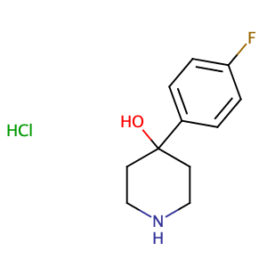 -4-hydroxy-4-(4-fluoro-phenyl)piperidine hydrochloride,CAS No. 3929-30-4.