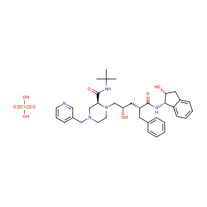 Indinavir sulfate,CAS No. 157810-81-6.
