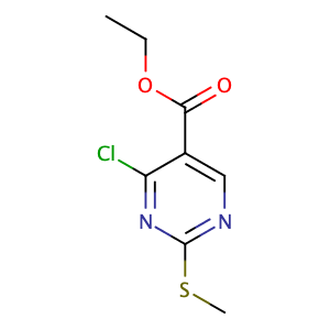 5-Pyrimidinecarboxylic acid, 4-chloro-2-(methylthio)-, ethyl ester,CAS No. 5909-24-0.