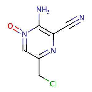 3-amino-6-(chloromethyl)-2-pyrazinecarbonitrile 4-oxide,CAS No. 40127-89-7.