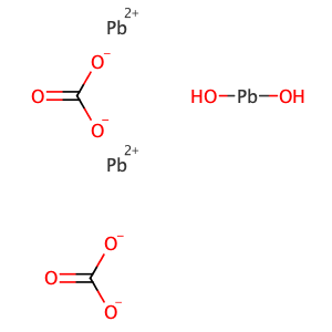 Lead(II) carbonate basic,CAS No. 1319-46-6.