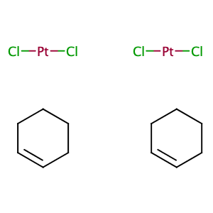 Dichlorobis[chloro(cyclohexene)platinum(II),CAS No. 12176-53-3.