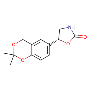 (5R)-5-(2,2-dimethyl-4H-1,3-benzodioxin-6-yl)-1,3-oxazolidin-2-one,CAS No. 452339-73-0.