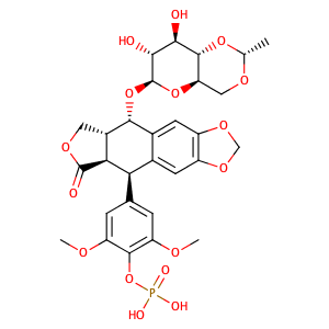Etoposide phosphate,CAS No. 117091-64-2.