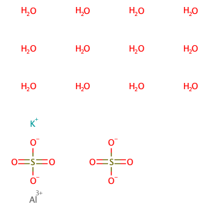 Aluminium potassium sulfate dodecahydrate,CAS No. 7784-24-9.