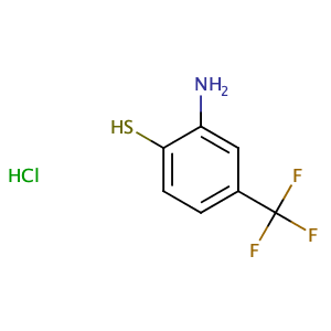2-Amino-4-trifluoromethylthiophenol hydrochloride,CAS No. 4274-38-8.