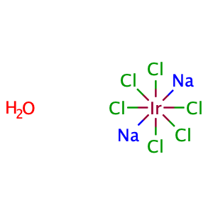 Sodium hexachloroiridate (IV) hexahydrate,CAS No. 19567-78-3.