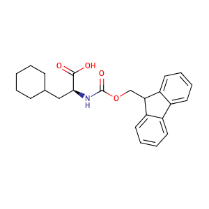 (S)-2-((((9H-Fluoren-9-yl)methoxy)carbonyl)amino)-3-cyclohexylpropanoic acid,CAS No. 135673-97-1.