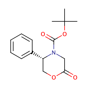 (5S)-N-(tert-Butoxycarbonyl)-3,4,5,6-tetrahydro-5-phenyl-4(H)-1,4-oxazin-2-one,CAS No. 220077-24-7.