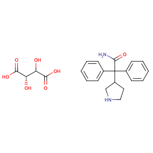 (S)-2,2-Diphenyl-2-(pyrrolidin-3-yl)acetamide (2R,3R)-2,3-dihydroxysuccinate,CAS No. 134002-26-9.
