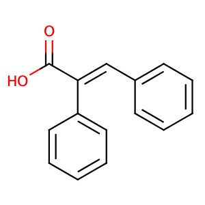 (E)-2,3-diphenylpropenoic acid,CAS No. 91-48-5.
