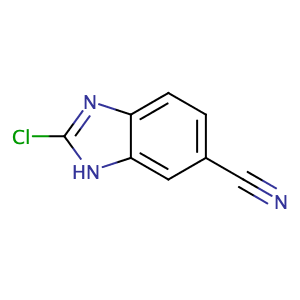 2-Chloro-1H-benzo[d]imidazole-5-carbonitrile,CAS No. 401567-00-8.