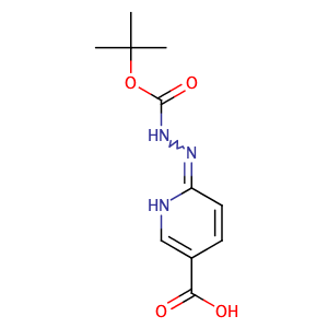 6-(2-(tert-Butoxycarbonyl)hydrazono)-1,6-dihydropyridine-3-carboxylic acid,CAS No. 133081-25-1.