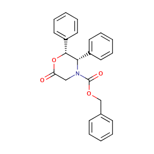 Benzyl (2R,3S)-(-)-6-oxo-2,3-diphenyl-4-morpholinecarboxylate,CAS No. 100516-54-9.