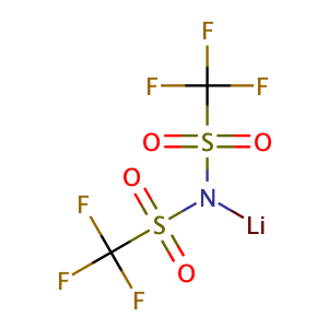 Lithium bis(trifluoromethanesulphonyl)imide,CAS No. 90076-65-6.