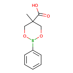 5-Methyl-2-phenyl-1,3,2-dioxaborinane-5-carboxylic acid,CAS No. 839720-60-4.