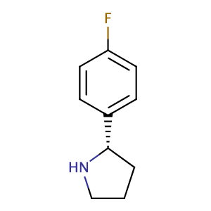 (S)-2-(4-Fluorophenyl)pyrrolidine,CAS No. 298690-90-1.