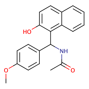 N-[(2-Hydroxynaphthalen-1-yl)-(4-methoxyphenyl)methyl]acetamide,CAS No. 332174-62-6.