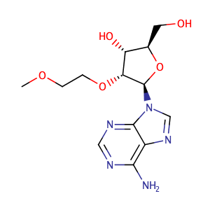 (2R,3R,4R,5R)-5-(6-Amino-9H-purin-9-yl)-2-(hydroxymethyl)-4-(2-methoxyethoxy)tetrahydrofuran-3-ol,CAS No. 168427-74-5.