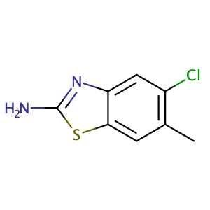 5-Chloro-6-methyl-1,3-benzothiazol-2-amine,CAS No. 50850-98-1.