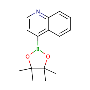 4-(4,4,5,5-Tetramethyl-[1,3,2]dioxaborolan-2-yl)-quinoline,CAS No. 1035458-54-8.