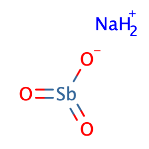 Sodium antimonate,CAS No. 15432-85-6.