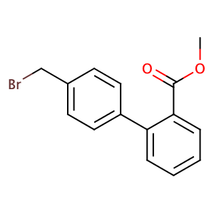 Methyl 4-bromomethyl-biphenyl-2-carboxylate,CAS No. 114772-38-2.