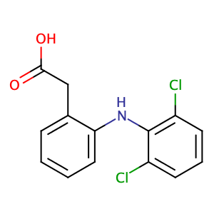 2-(2-((2,6-Dichlorophenyl)amino)phenyl)acetic acid,CAS No. 15307-86-5.