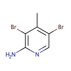3,5-Dibromo-4-methylpyridin-2-amine,CAS No. 3430-29-3.