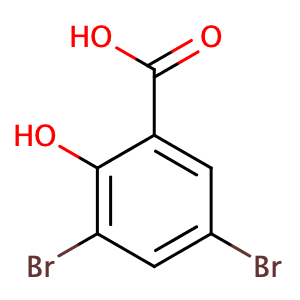 3,5-Dibromo-2-hydroxybenzoic acid,CAS No. 3147-55-5.