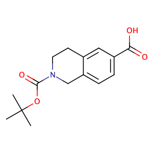 N-Boc-1,2,3,4-tetrahydroisoquinoline-6-carboxylic acid,CAS No. 170097-67-3.