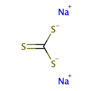 Carbonotrithioic acid, disodium salt,CAS No. 534-18-9.