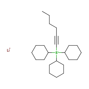 lithium(1+) ion tricyclohexyl(hex-1-yn-1-yl)boranuide,CAS No. 42126-51-2.