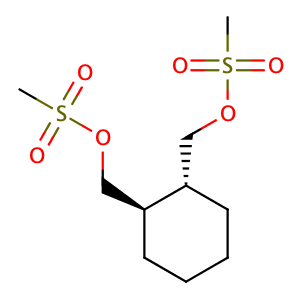(R,R)-1,2-Bis(methanesulfonyloxymethyl)cyclohexane,CAS No. 186204-35-3.