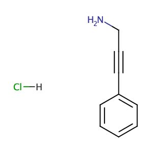 3-Phenyl-2-propyn-1-amine hydrochloride,CAS No. 30011-36-0.