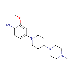 2-Methoxy-4-[4-(4-methylpiperazin-1-yl)piperidin-1-yl]aniline,CAS No. 761440-75-9.