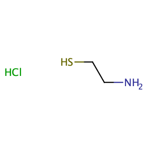Cysteamine hydrochloride,CAS No. 156-57-0.