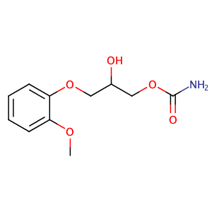1-carbamoyloxy-3-(2'-methoxyphenoxy)-2-propanol,CAS No. 532-03-6.