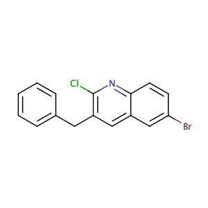3-Benzyl-6-bromo-2-chloroquinoline,CAS No. 654655-68-2.